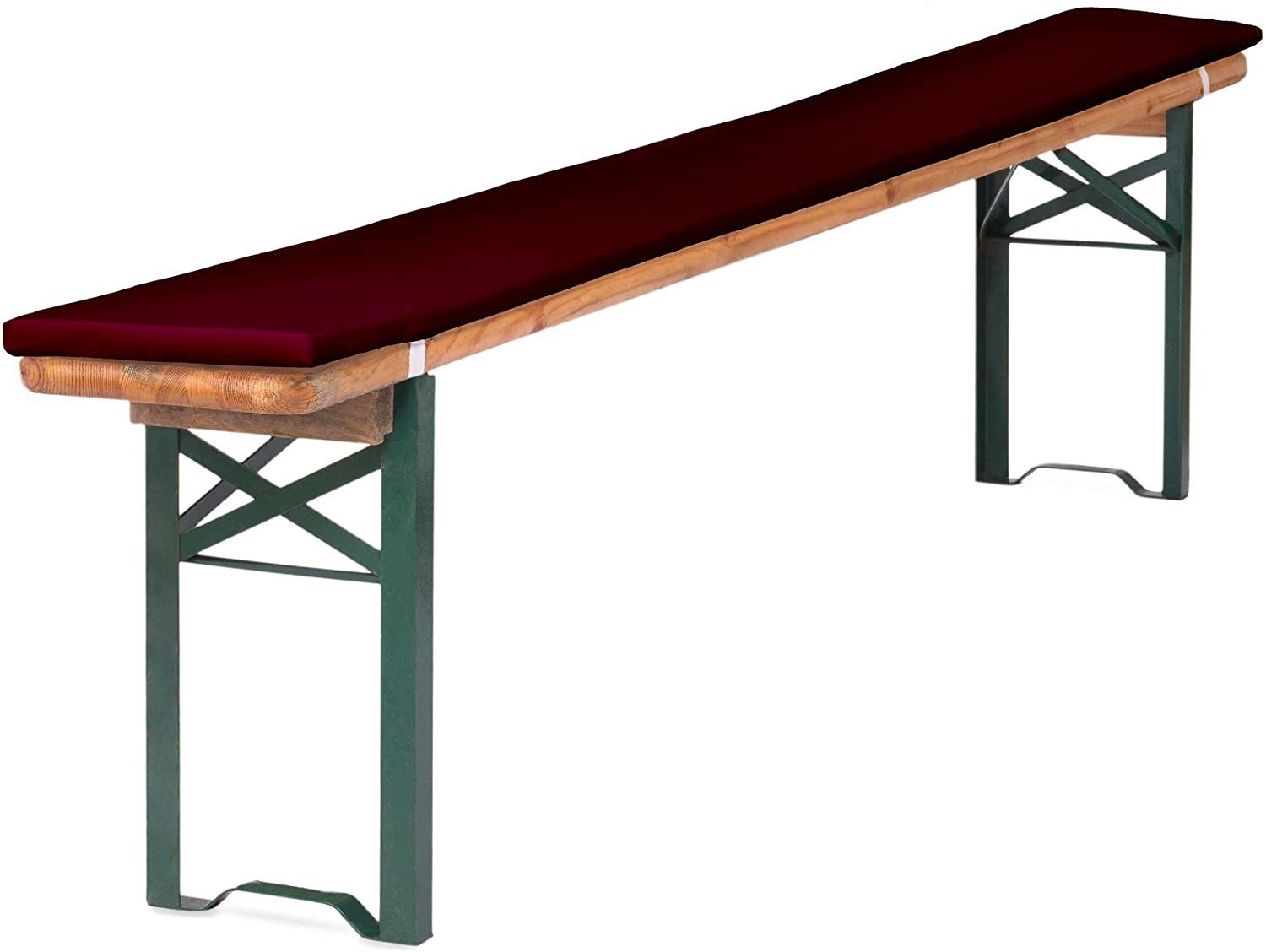 TexDeko Bankauflage mit Reißverschluss und Polsterung zum selber Aufziehen, (1 St), 200x25x2cm