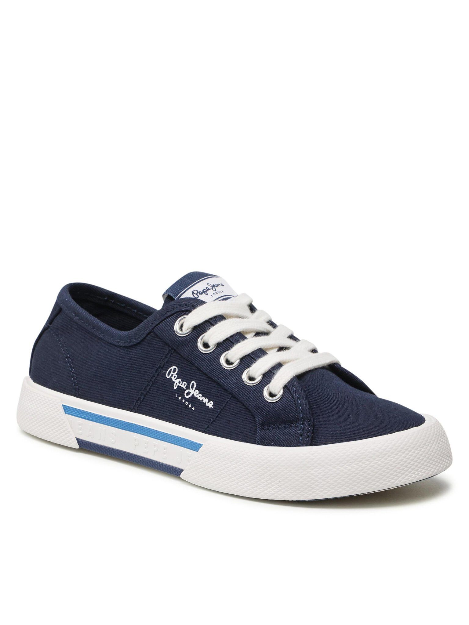 Pepe Jeans Sneakers aus Stoff Brady Boy Basic PBS30527 Navy 595 Sneaker