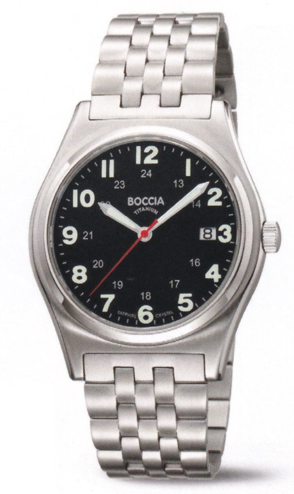 Boccia Quarzuhr Boccia Titan Herrenuhr 3674-02