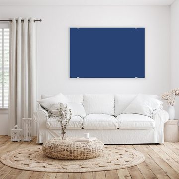 Primedeco Glasbild Wandbild Marineblauer Hintergrund III mit Aufhängung, Farben