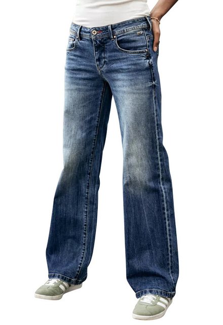 Freeman T. Porter Schlagjeans Agatha Damen Schlaghose Denim Sanremo medium günstig online kaufen