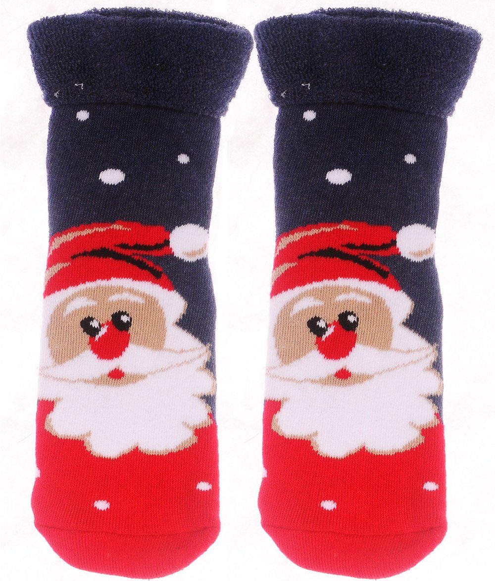 Weihnachtssocken 42 warme 38 39 warm, 35 Socken Thermosocken weihnachtlich Martinex Weihnachten weich,