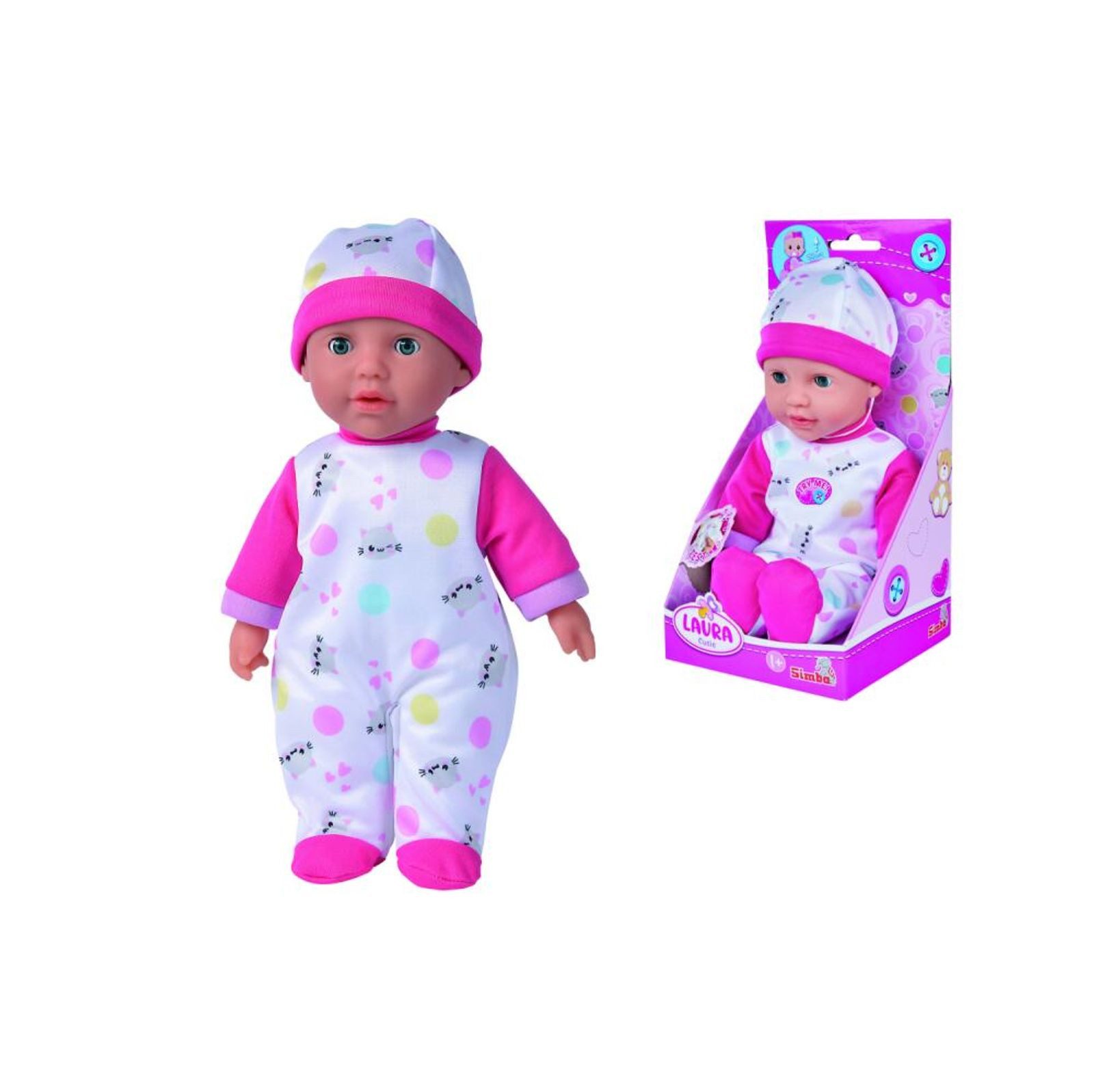 SIMBA Anziehpuppe 12x Laura Cutie Softkörperpuppe Spielzeug Klamotten Kinder Baby