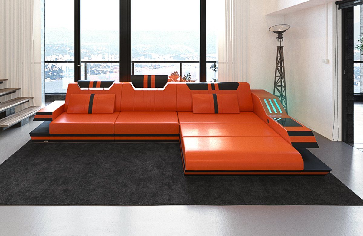 Sofa Dreams Ecksofa Ledercouch Ledersofa Ravenna günstig online kaufen
