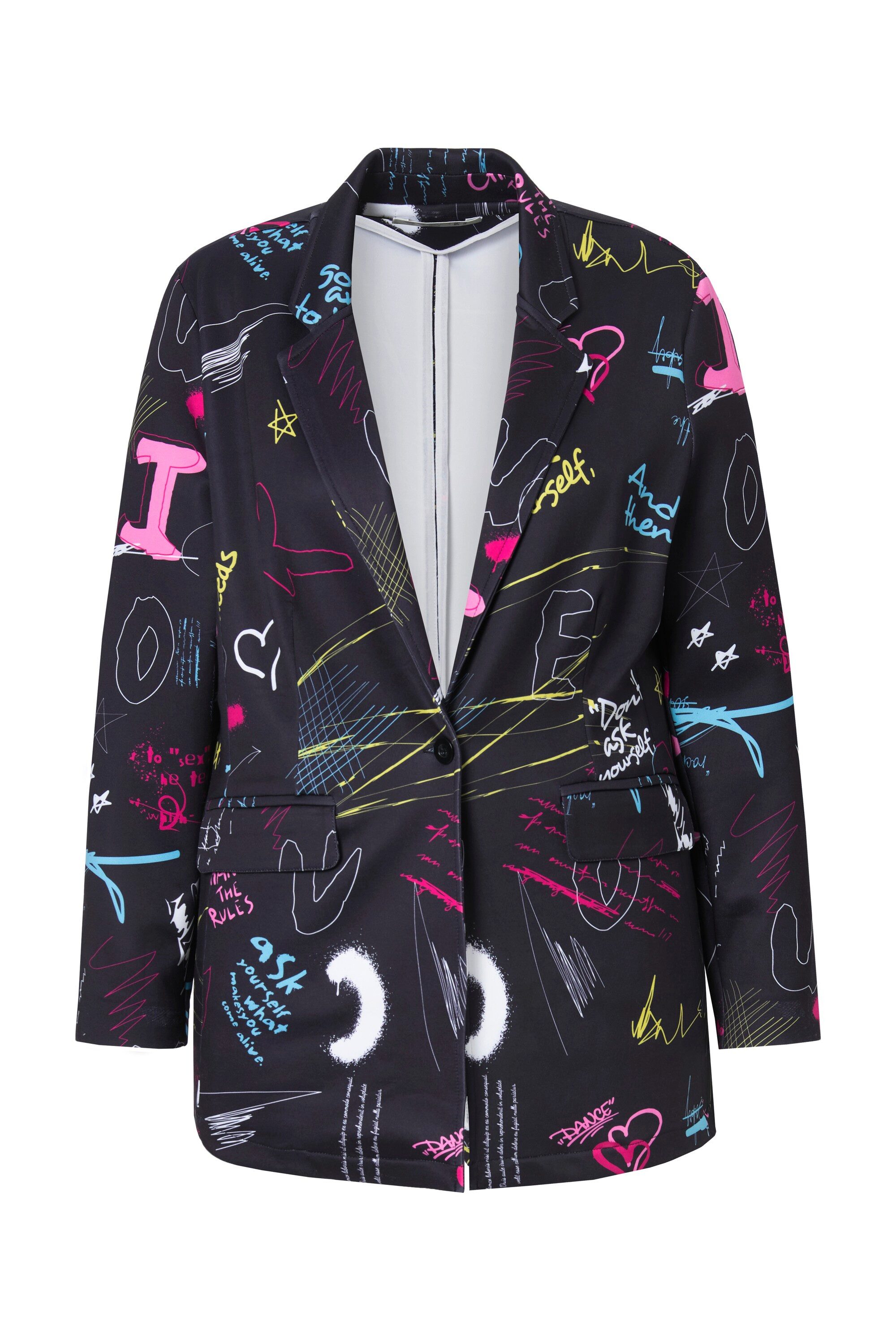 Angel of Style Blusenblazer Blazer Scribbledruck günstig online kaufen