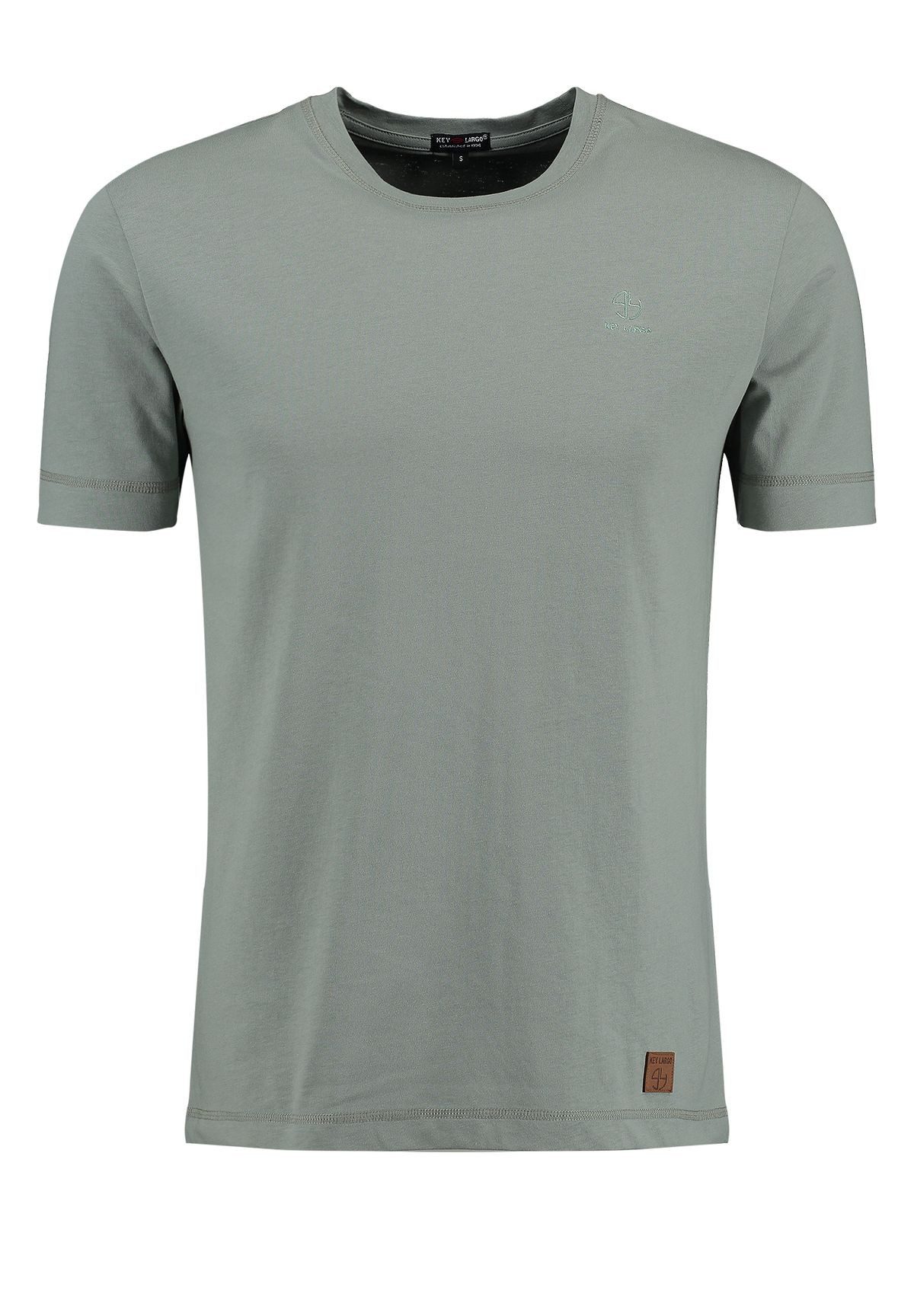 Key Largo T-Shirt MT Pepper round uni Basic Look MT00666 Rundhalsauschnitt unifarben kurzarm slim fit