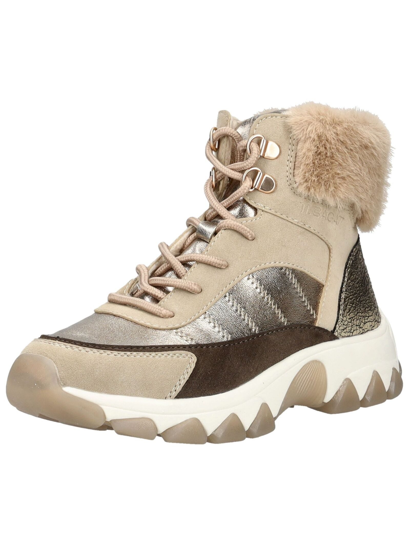 BAGATT Stiefelette Lederimitat/Textil . Schnürstiefelette günstig online kaufen