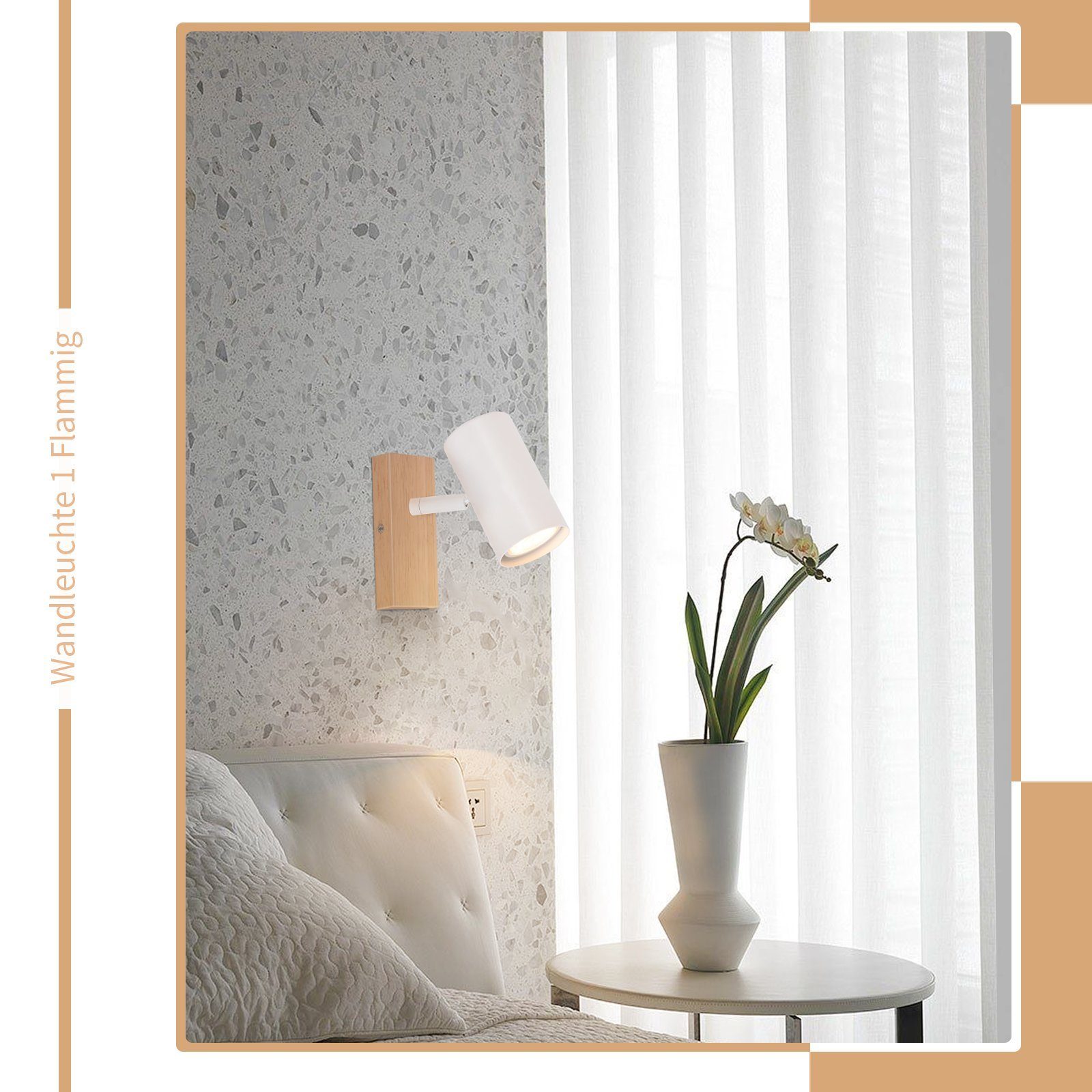 ZMH Deckenstrahler 1/2/3Flammig GU10- Modern Deckenlampe günstig online kaufen