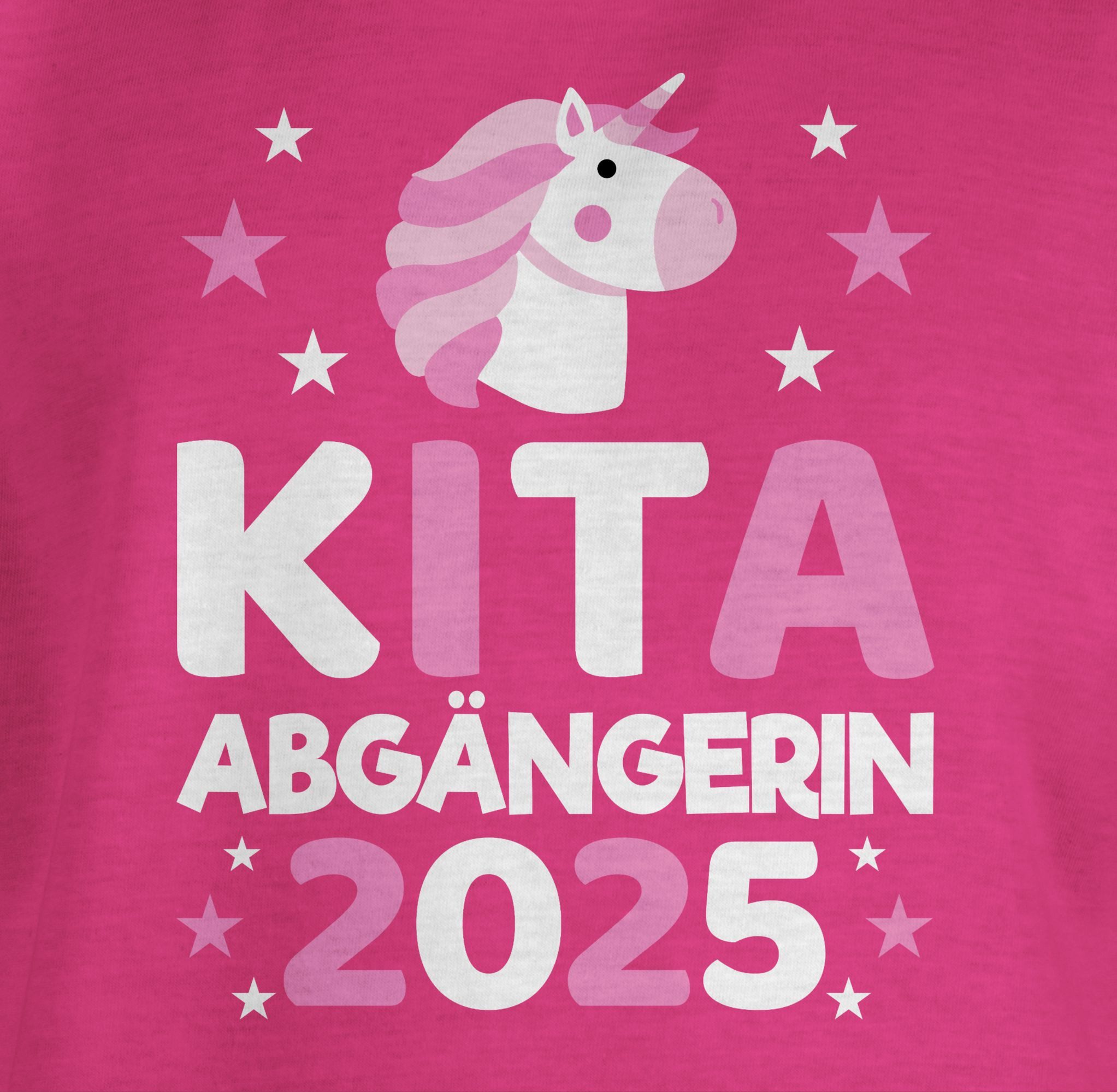 Shirtracer T-Shirt Kita Abgängerin 2025 Einhorn Einschulung Mädchen