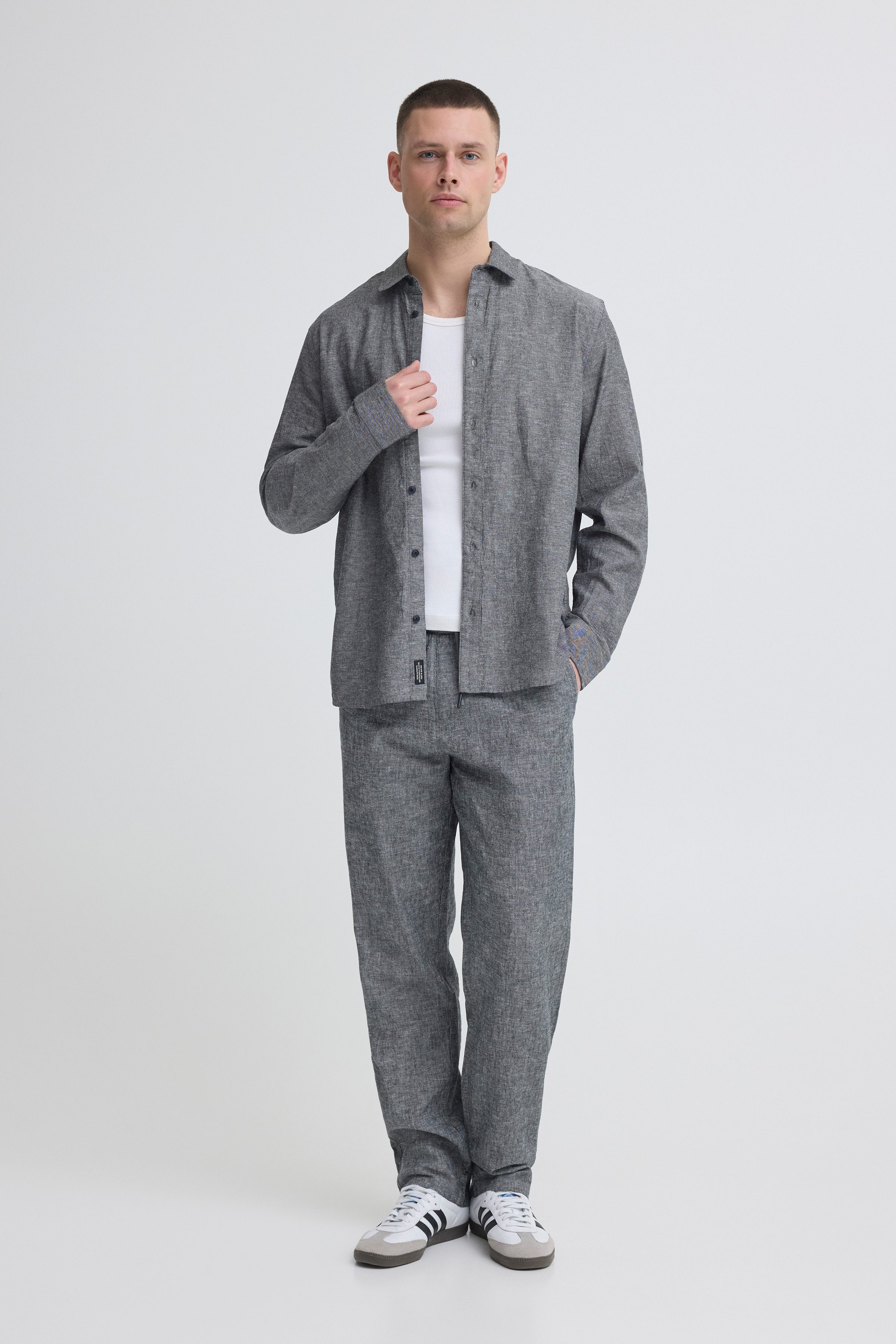 Blend Schlupfhose BHABAN LIN PANTS PP NOOS sommerlich, mit hohem Baumwollanteil – Bild 4 von 5