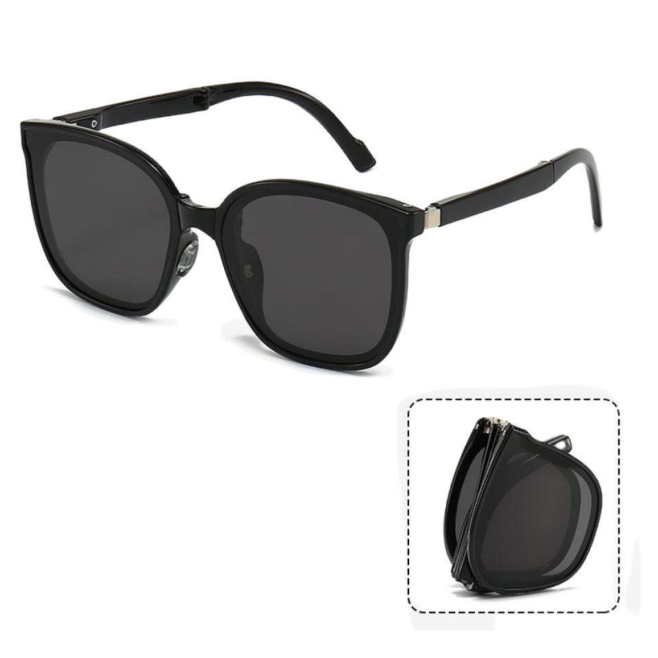 Silberstern Sonnenbrille Faltbare UV-Schutz-Sonnenbrille, kompakt und perfekt für unterwegs Faltbare Sonnenbrille für Damen und Herren, modische Sonnenbrille
