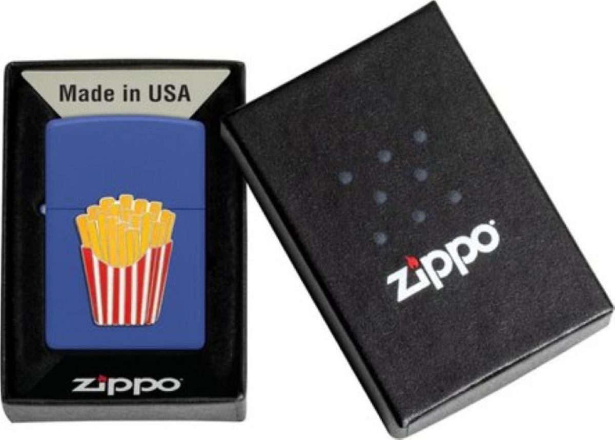 Zippo Feuerzeug fast food Pommes Burger Pizza Sturmfeuerzeug made in USA, winddichtes Design, das praktisch überall funktioniert