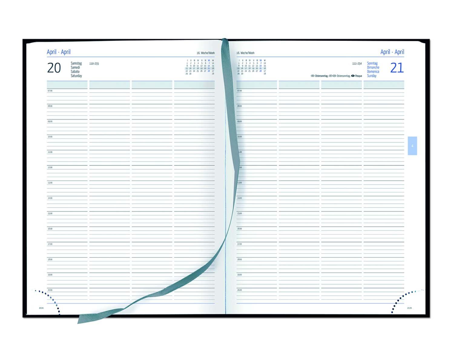 GSS Terminkalender 2026 Güss Praxis-Timer A4 Einband Tucson grün