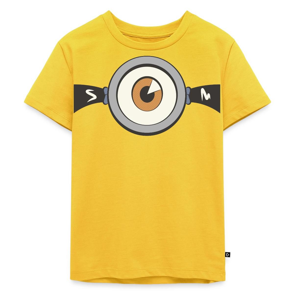 T-Shirt Minions Stuart Carl Gesicht Kostüm Fasching Kinder Premium T-Shirt
