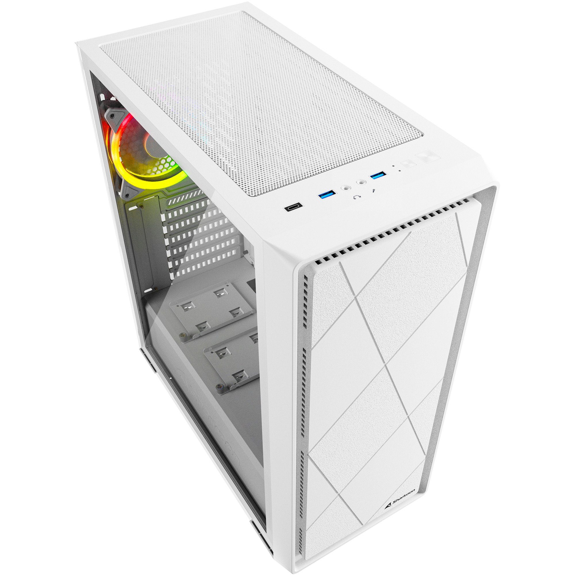 Sharkoon PC-Gehäuse Sharkoon VS8 RGB, Tower-Gehäuse, (Tempered