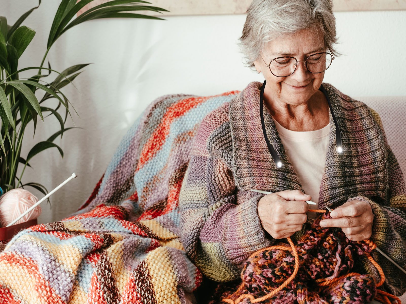 easy! BY FHL LED Leselampe, Dimmfunktion, LED fest integriert, Warmweiß & Tageslicht, Akku-Lampe kabellos, flexible Buch-Lampe & Bett-Lampe USB aufladbar