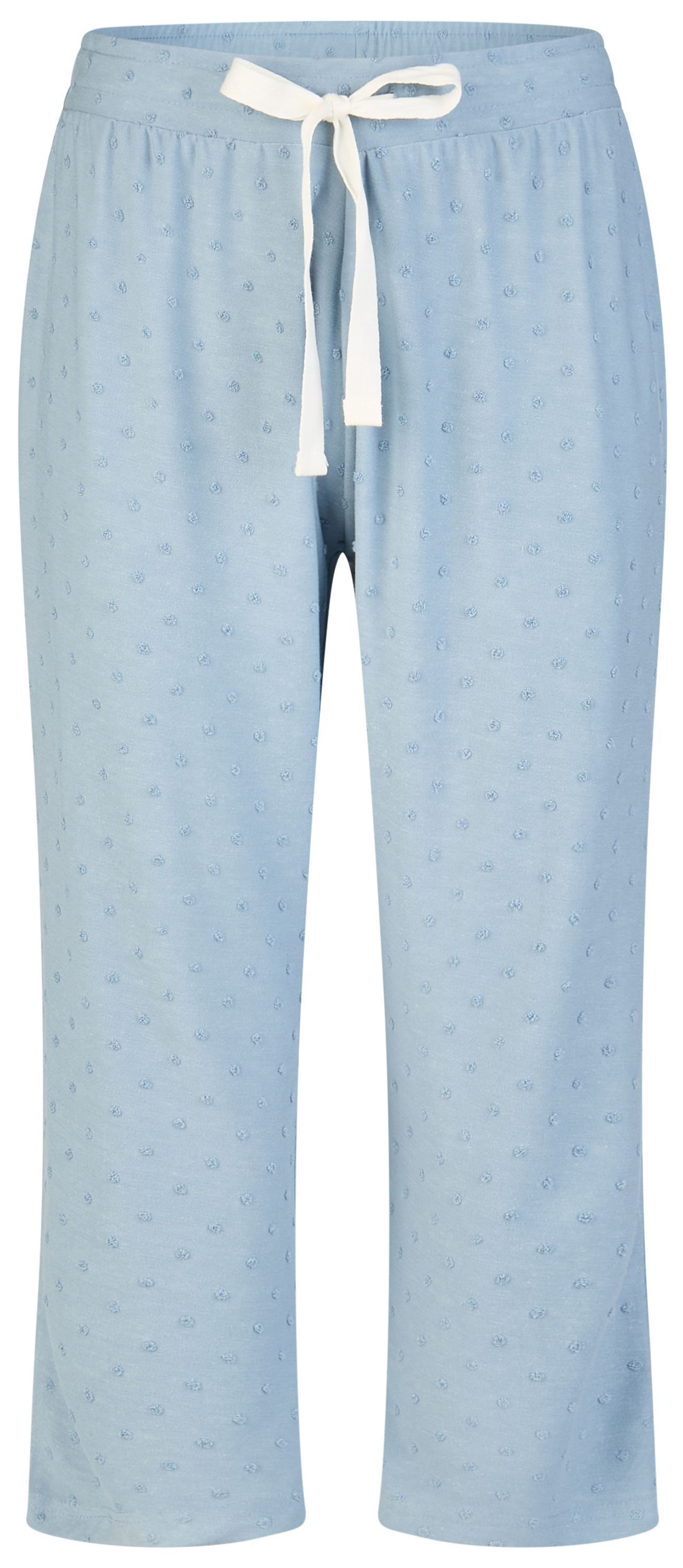 By Louise Pyjamahose Lace Luxury (1-tlg., 1-teilig) Damen Schlafhose Pyjamahose Caprihose Loungewear Viskose