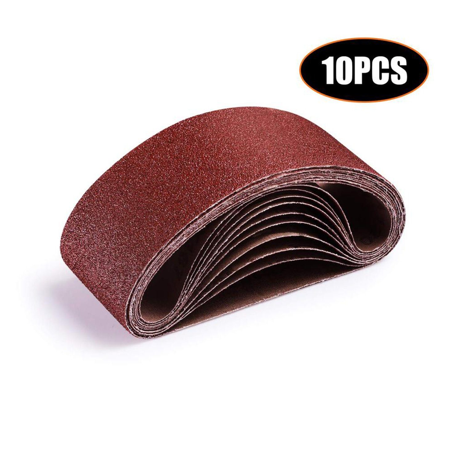 TACKLIFE Schleifpapier, Schleifband 3×18 Zoll, 10 Pack