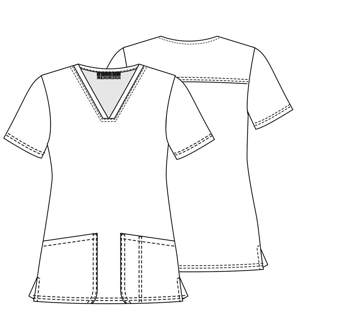 Cherokee Funktionsbluse Bunt bedruckter Damen Kasack "Lama Liebe" Kasack mit Motiv – Bild 4 von 4