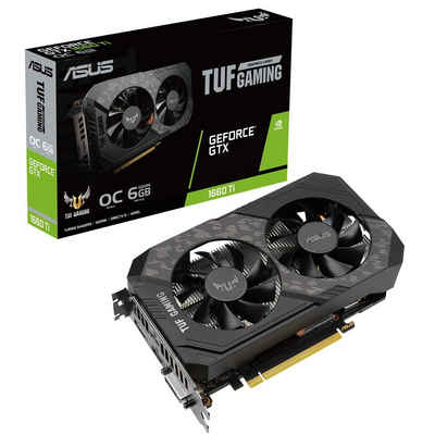 Asus TUF-GTX1660TI-O6G-EVO-GAMING Grafikkarte (PCIe3.0, 6GB GDDR6, HDMI 2.0b, DP 1.4, Nvidia Turing, schwarz)