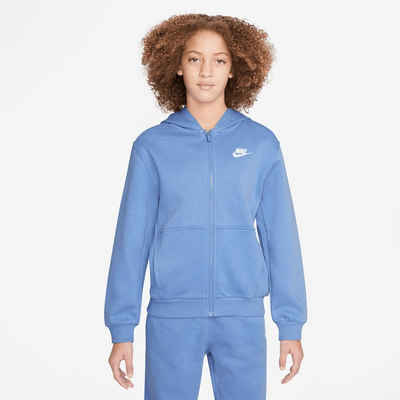 Nike Sportswear Kapuzensweatjacke CLUB FLEECE BIG KIDS' FULL-ZIP HOODIE