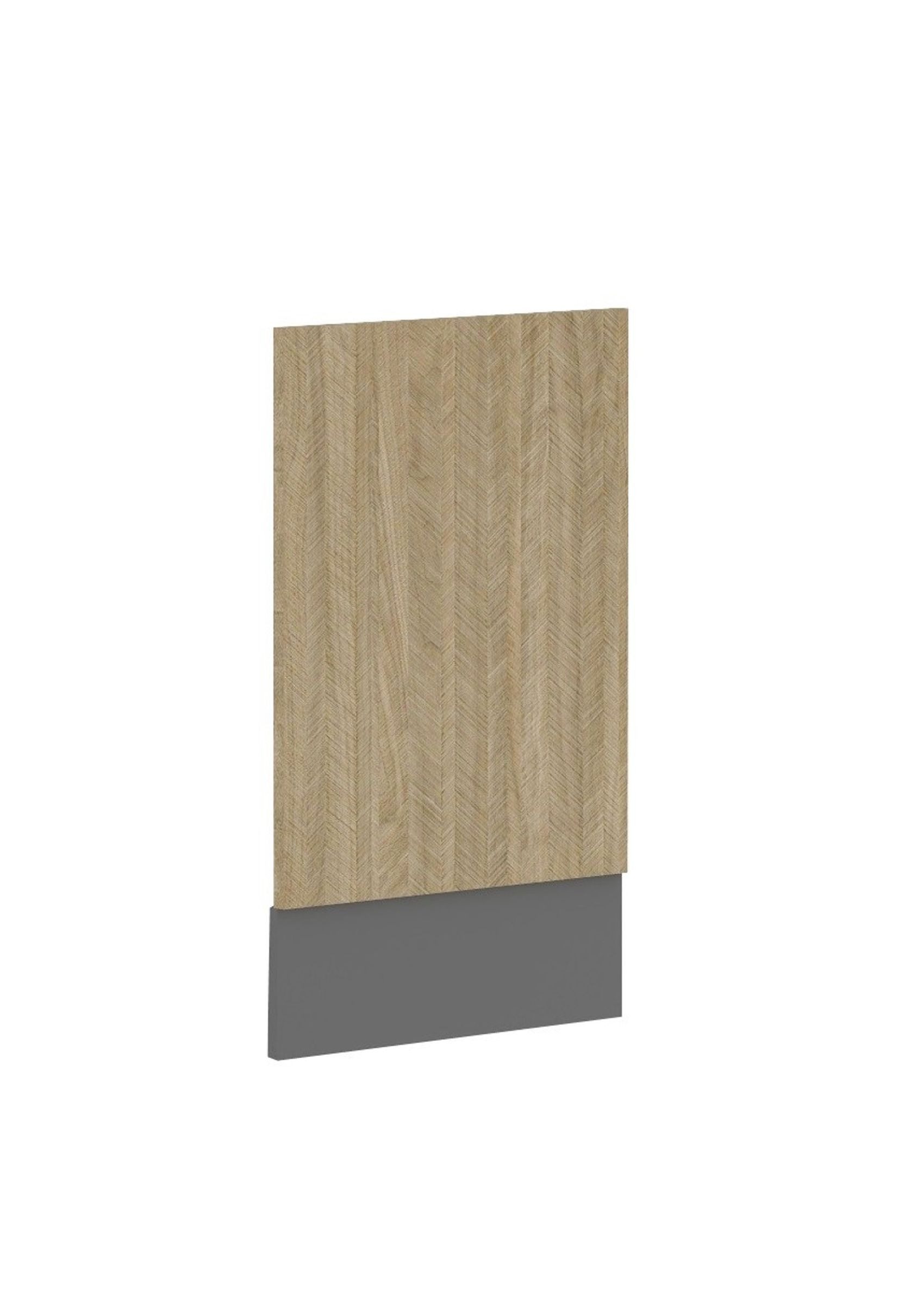 Küchen-Preisbombe Frontblende für integrierten Geschirrspüler 45 cm Küche SCANDI Fischgrät Optik (1 St., Frontblende Geschirrspüler integriert), passgenau für das Küchenmodell SCANDI