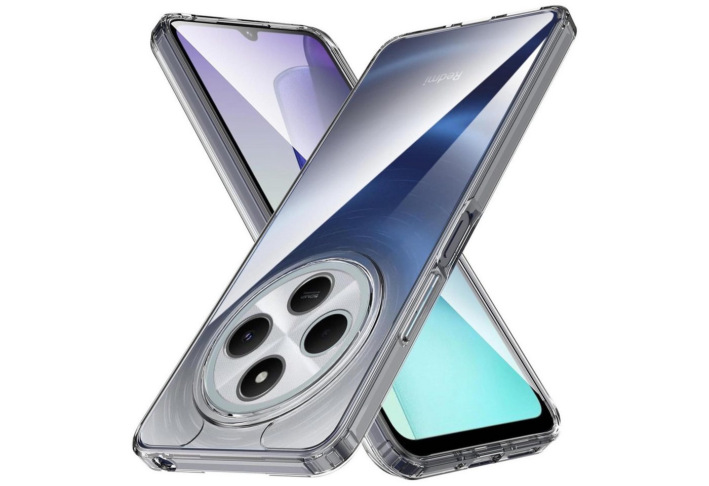CoolGadget Handyhülle Silikon Handy Hülle Slim für Xiaomi Redmi 14C, dünne TPU Schutzhülle Case in transparent / durchsichtig