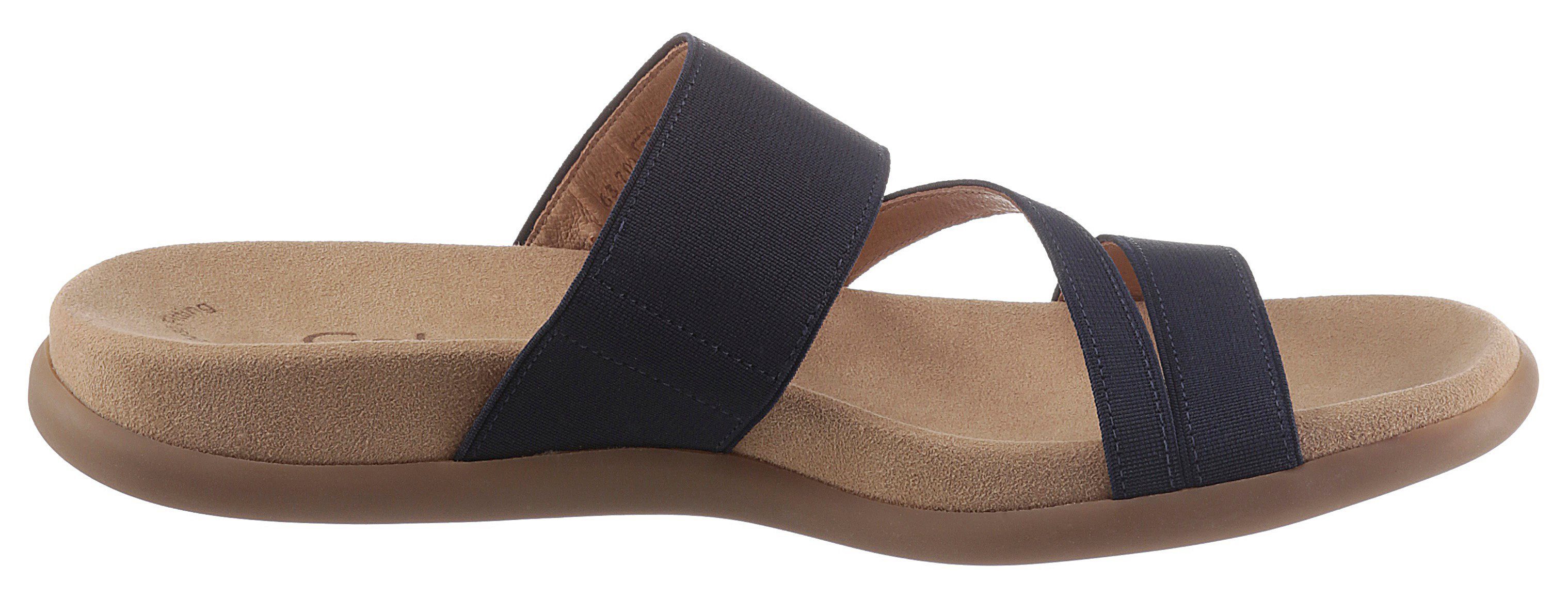 Gabor Pantolette Keilabsatz, Sommerschuh, Schlappen mit atmungsaktivem Lederfutter