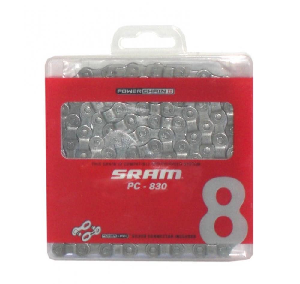 Fahrradkette SRAM PowerChain II PC 830 Kette 8-fach - 114 Glieder, mit PowerLink