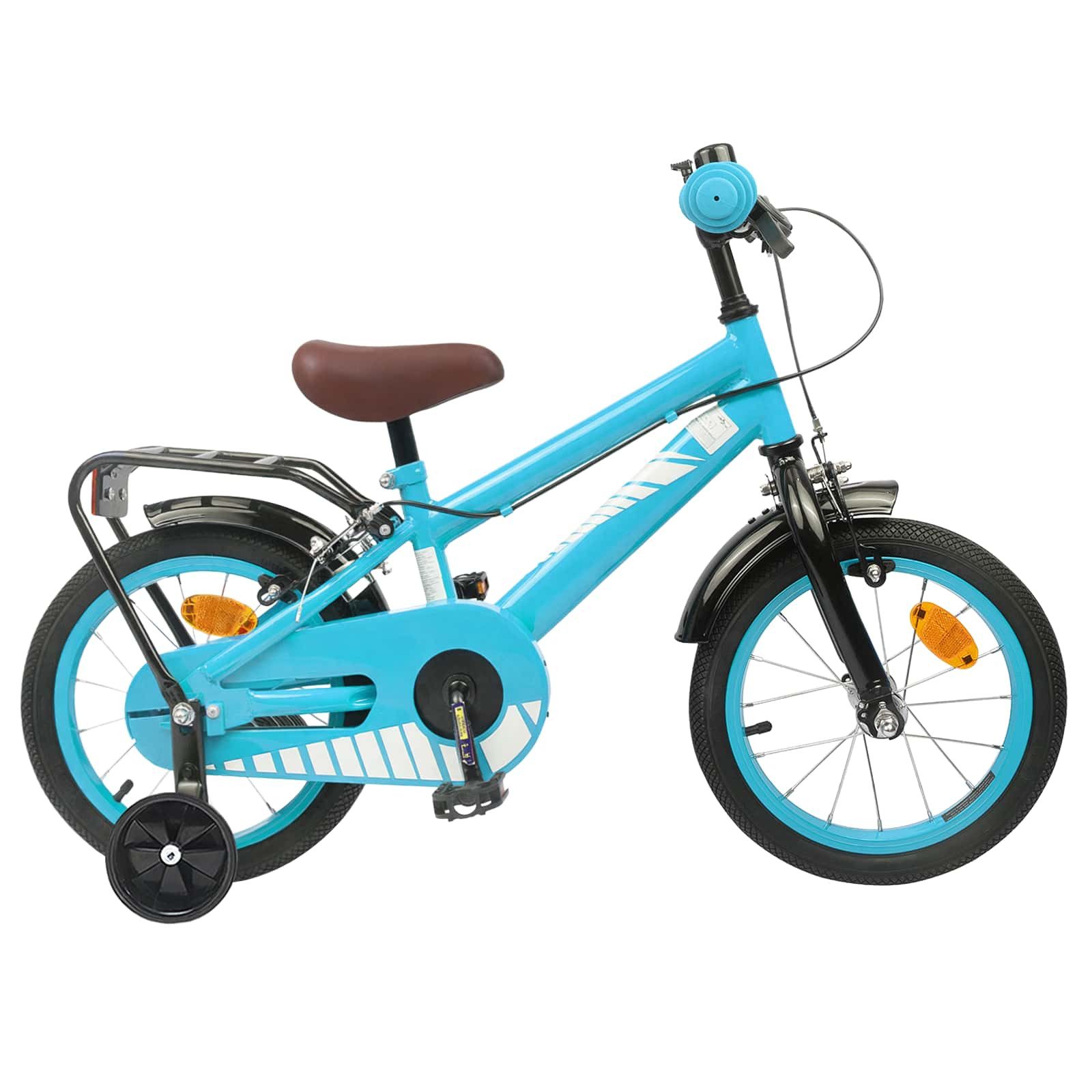 vidaXL Kinderfahrrad 90 x 49 x 67,5 cm Kinderfahrrad 12 Zoll für 2-4 Jahre alt Himmelblau S