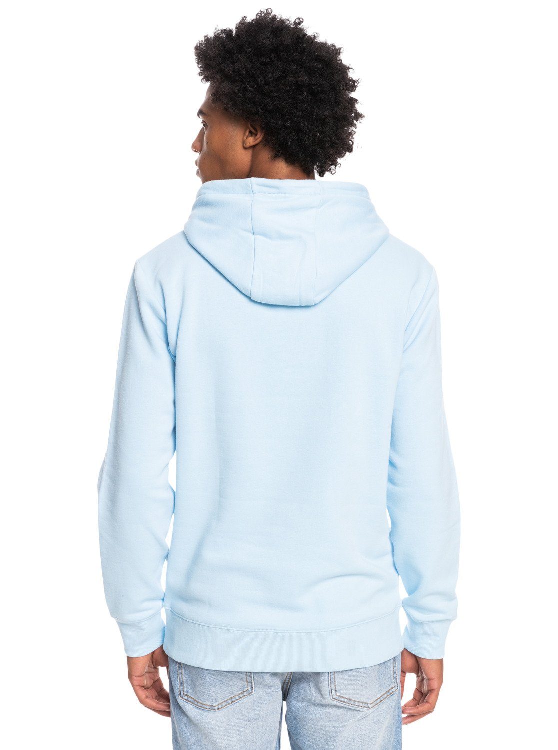 Sweatshirt Blue Quiksilver Logo Airy Big