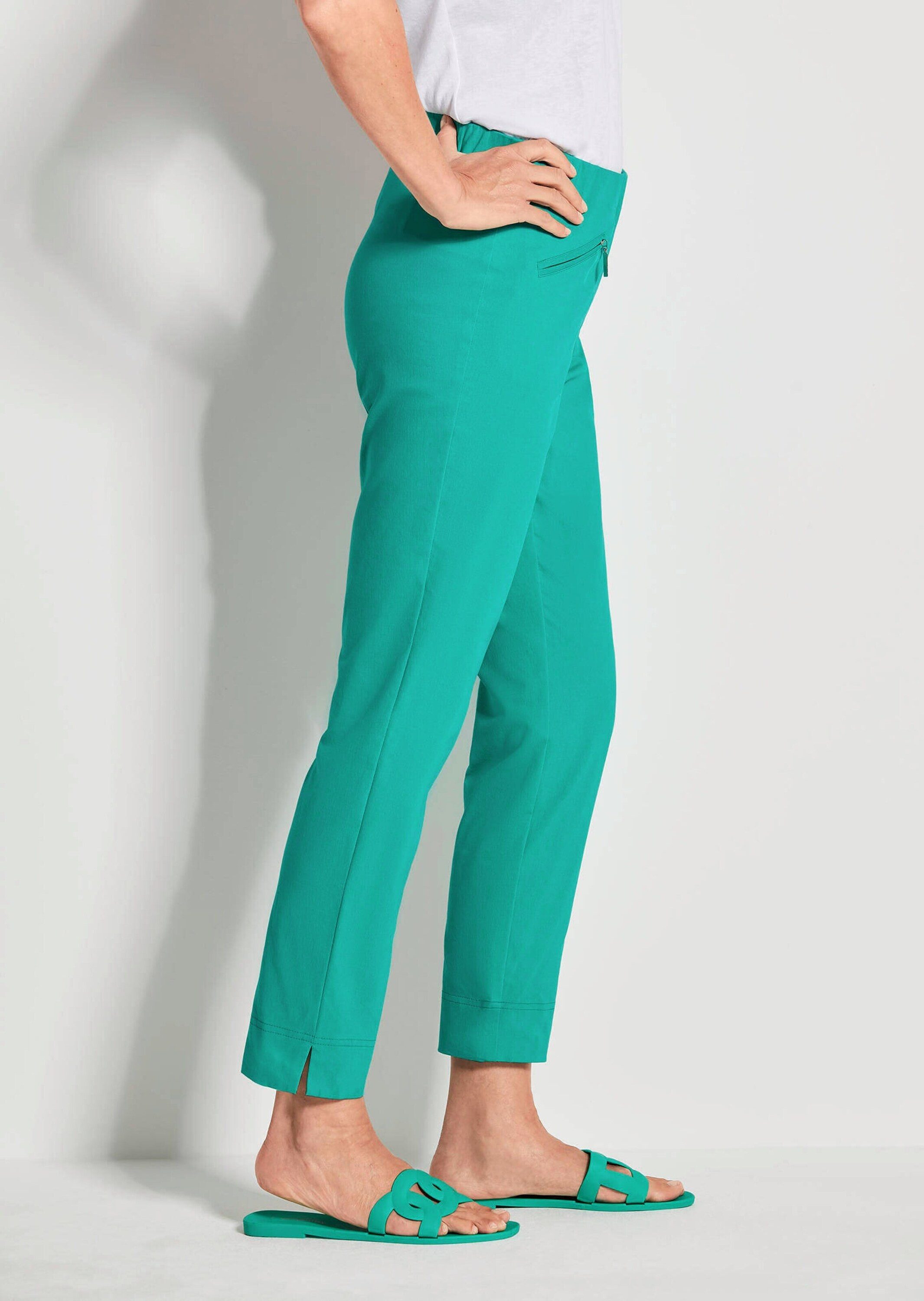 GOLDNER 7/8-Caprijeans Kurzgröße: Komfortable 7/8-Slim Fit Hose mit Schlupfbund und Stretchanteil