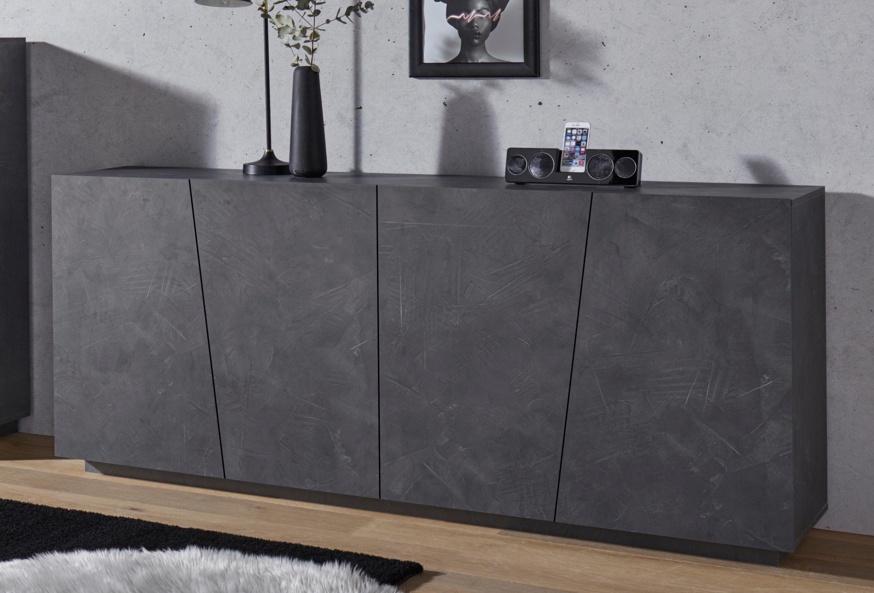 INOSIGN Sideboard Vega, Kommode mit 4 Türen, Breite 200 cm