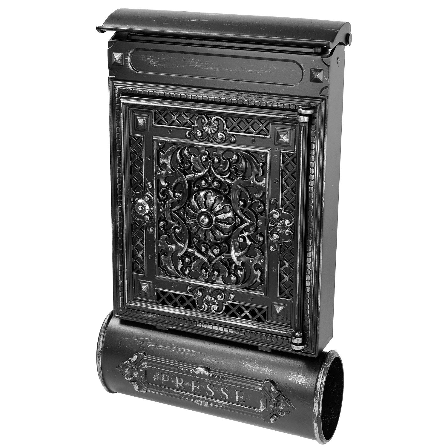 HMF Wandbriefkasten 512-09 Briefkasten Antik mit Zeitungsfach, Vintage Post günstig online kaufen