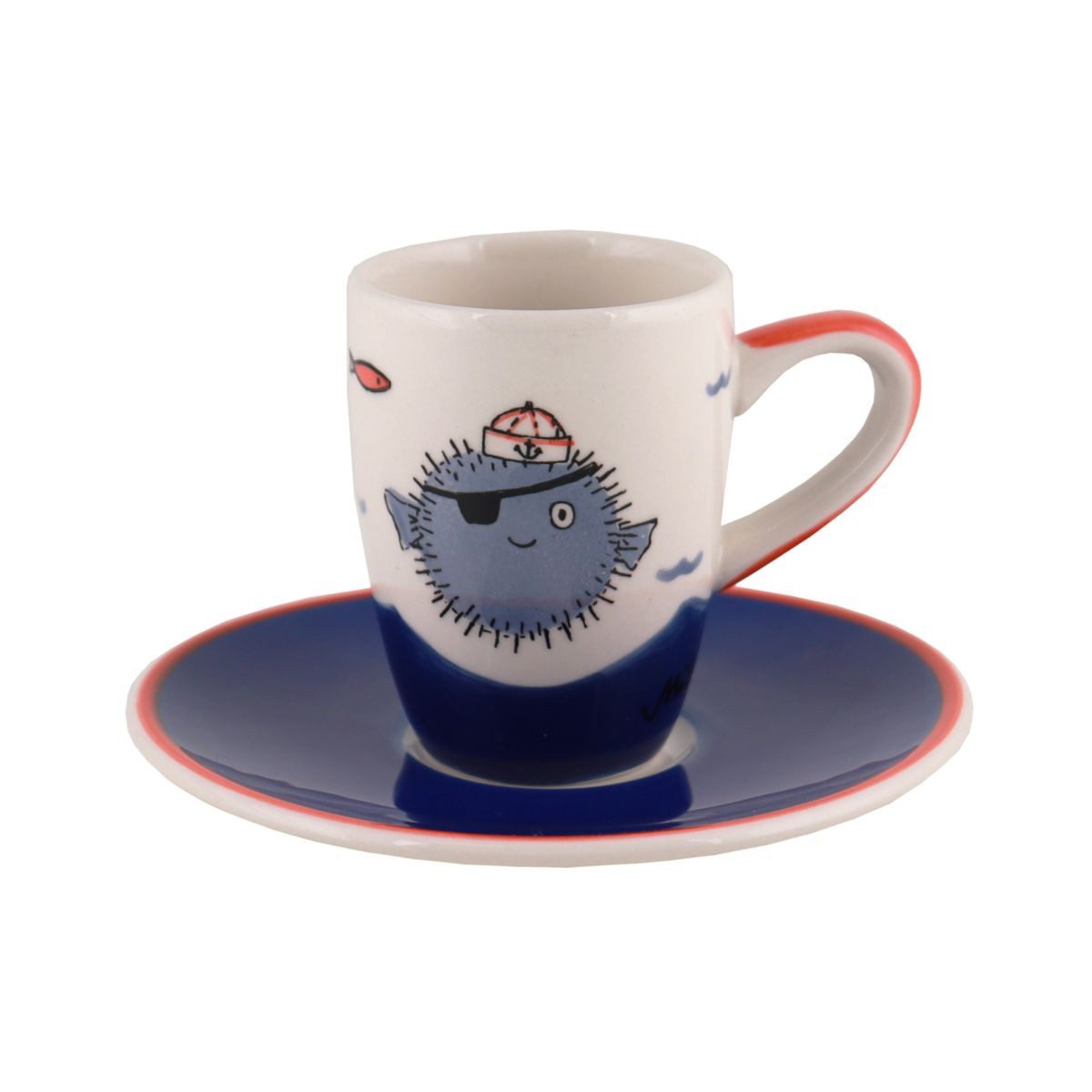 Mila Espressotasse Mila Keramik Espresso-Tasse mit Untere Moin Moin, Keramik