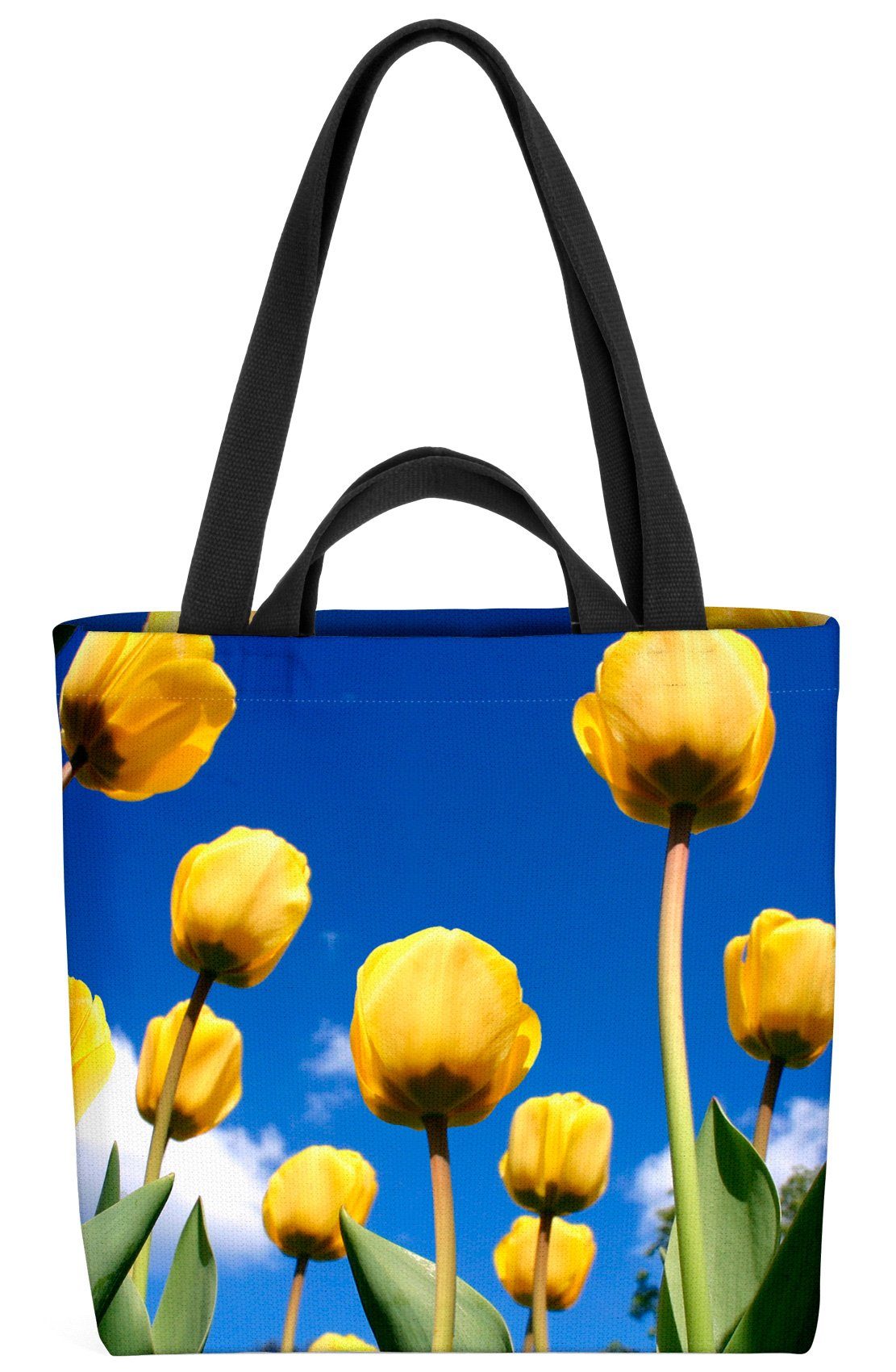 VOID Henkeltasche (1-tlg), Tulpenfeld Gelb Tulpen Blumen holland niederlande floral tulpenblüte