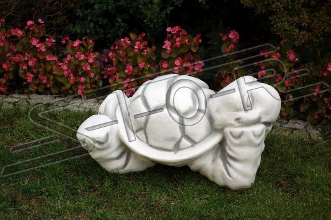 Garten Deko JVmoebel Skulptur Stein Skulptur Terrasse Figur Figuren Schildkröte Statue Dekoration