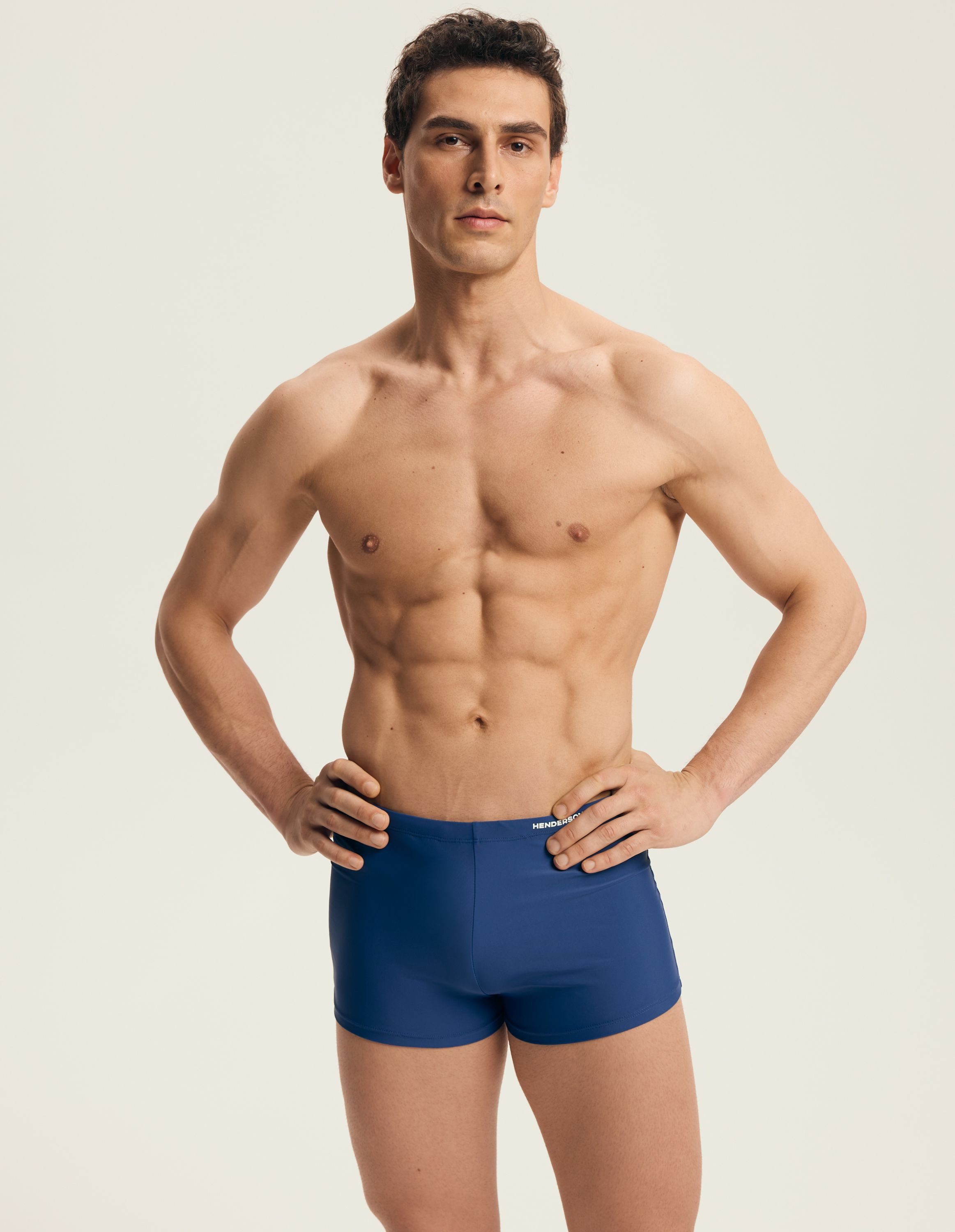 Henderson Boxer-Badehose Sportliche Badehose aus elastischem Polyamid Mix mit Innenslip Kors (1-St) – Bild 4 von 5