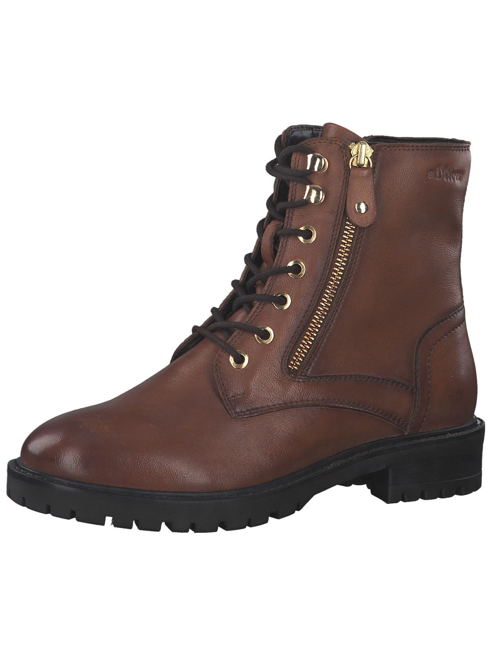 s.Oliver Stiefelette Leder Schnürstiefelette günstig online kaufen