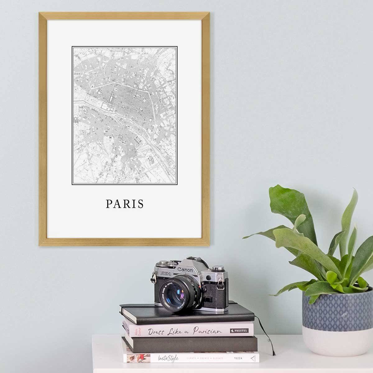 PHOTOLINI Bilderrahmen Poster-Einzelrahmen Modern Schmal günstig online kaufen