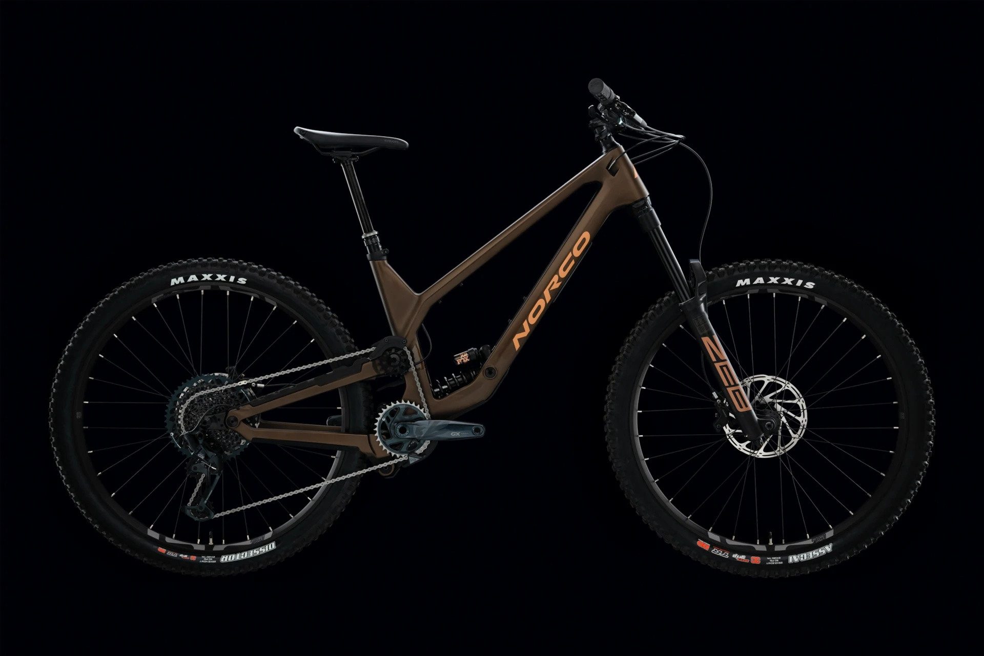 NORCO Mountainbike MTB Fully RANGE C2 Brown/Copper 29" Diamant, 12 Gang SRAM Sram GX Eagle Schaltwerk, Kettenschaltung