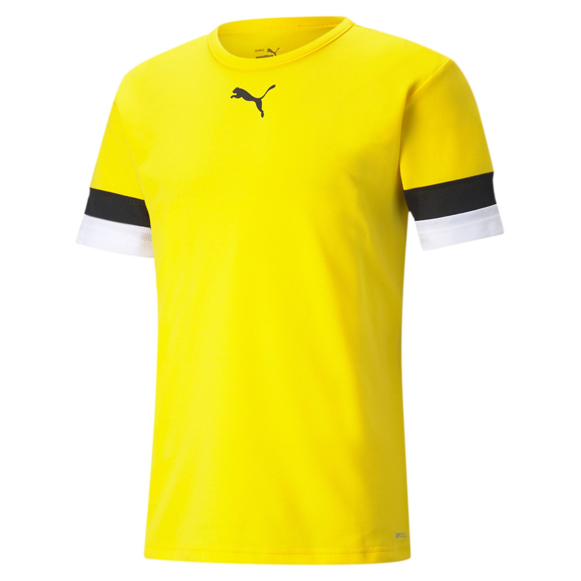 PUMA Trainingstop TEAMRISE JERSEY Regular Fit, mit Rundhalsausschnitt, mit Mesh-Details an den Ärmeln