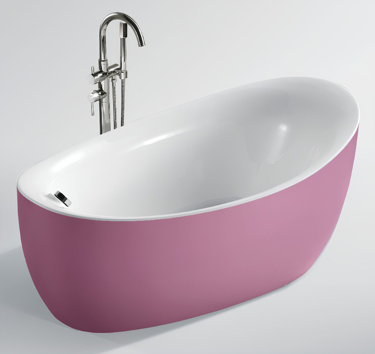 Xlmoebel Badewanne Moderne freistehende Acryl-Badewanne für ein modernes Badezimmer., Hergestellt in Europa