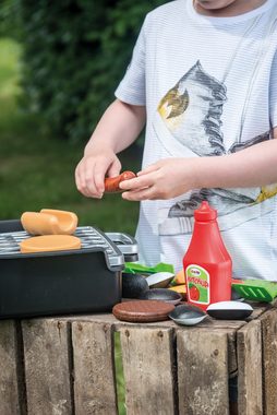 dantoy Spielgeschirr BBQ Deluxe Grillset Grill Gespierr Spielzeug Kinderspielzeug, (79-tlg), mit 2 Grills, mit Burger, Hotdogs, Pommes, Hähnchenkeulen