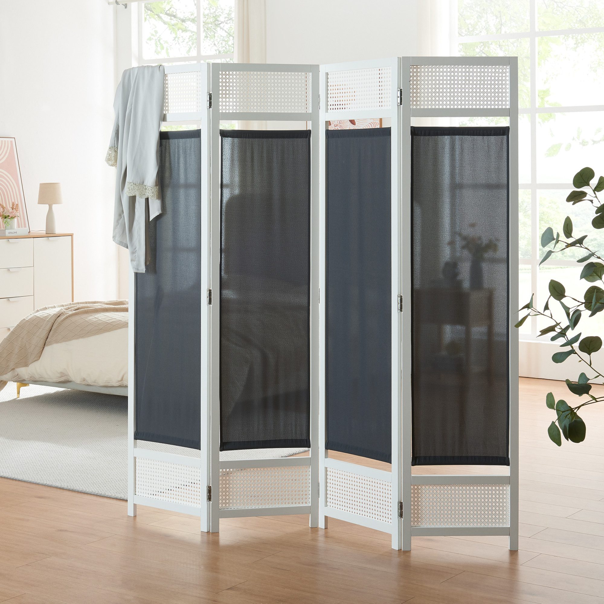 en.casa Paravent, Paravent »Dorotea« 4-teilig 160x170 günstig online kaufen