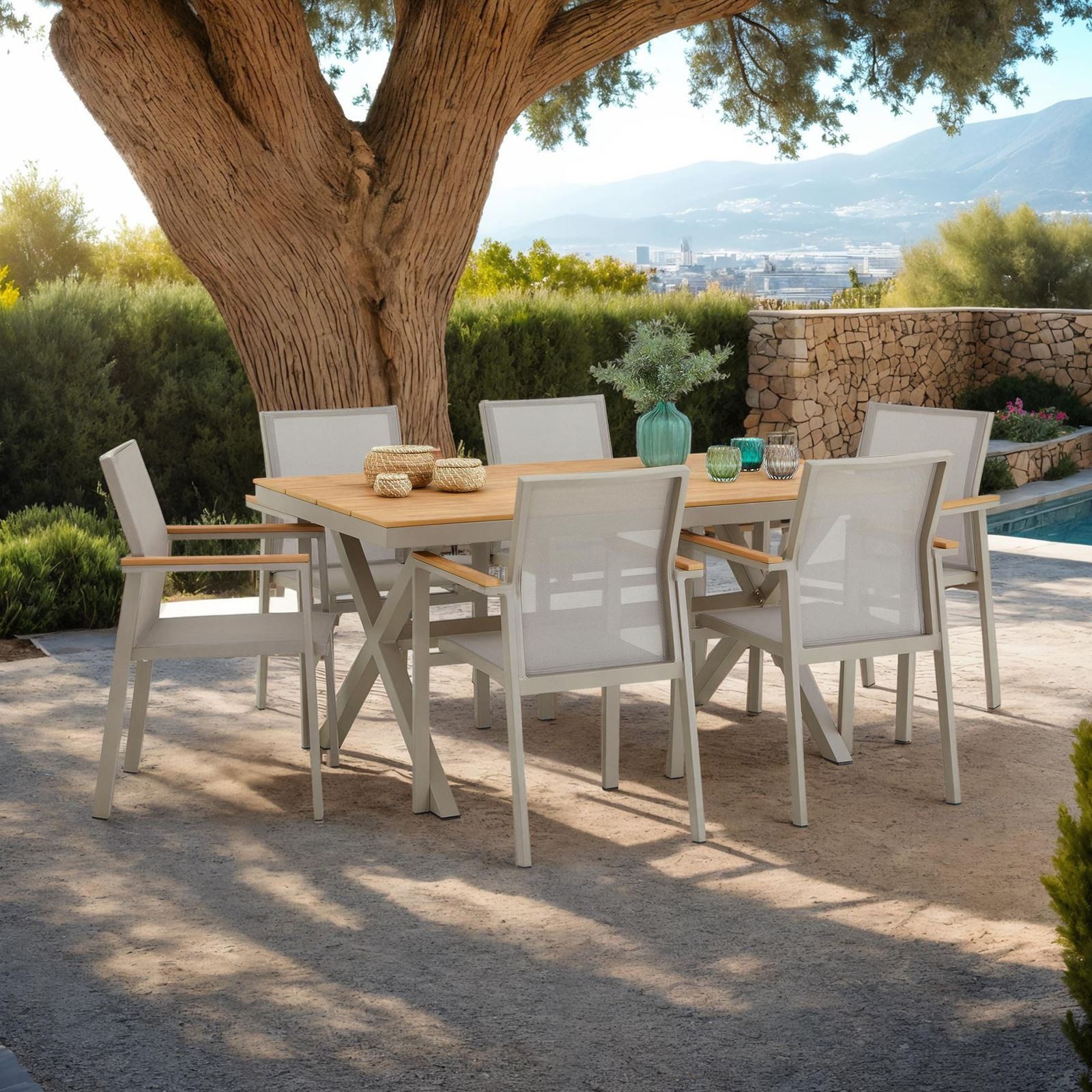 IDIMEX Garten-Essgruppe WINDY, Gartenmöbel Set 6 günstig online kaufen