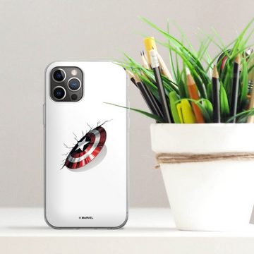 DeinDesign Handyhülle Captain America Offizielles Lizenzprodukt Marvel, Apple iPhone 12 Pro Silikon Hülle Bumper Case Handy Schutzhülle