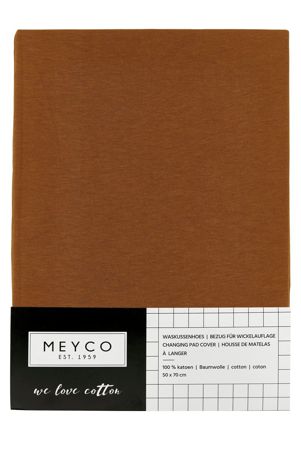 (1-tlg), Uni Wickelauflagenbezug Meyco Camel 50x70cm Baby