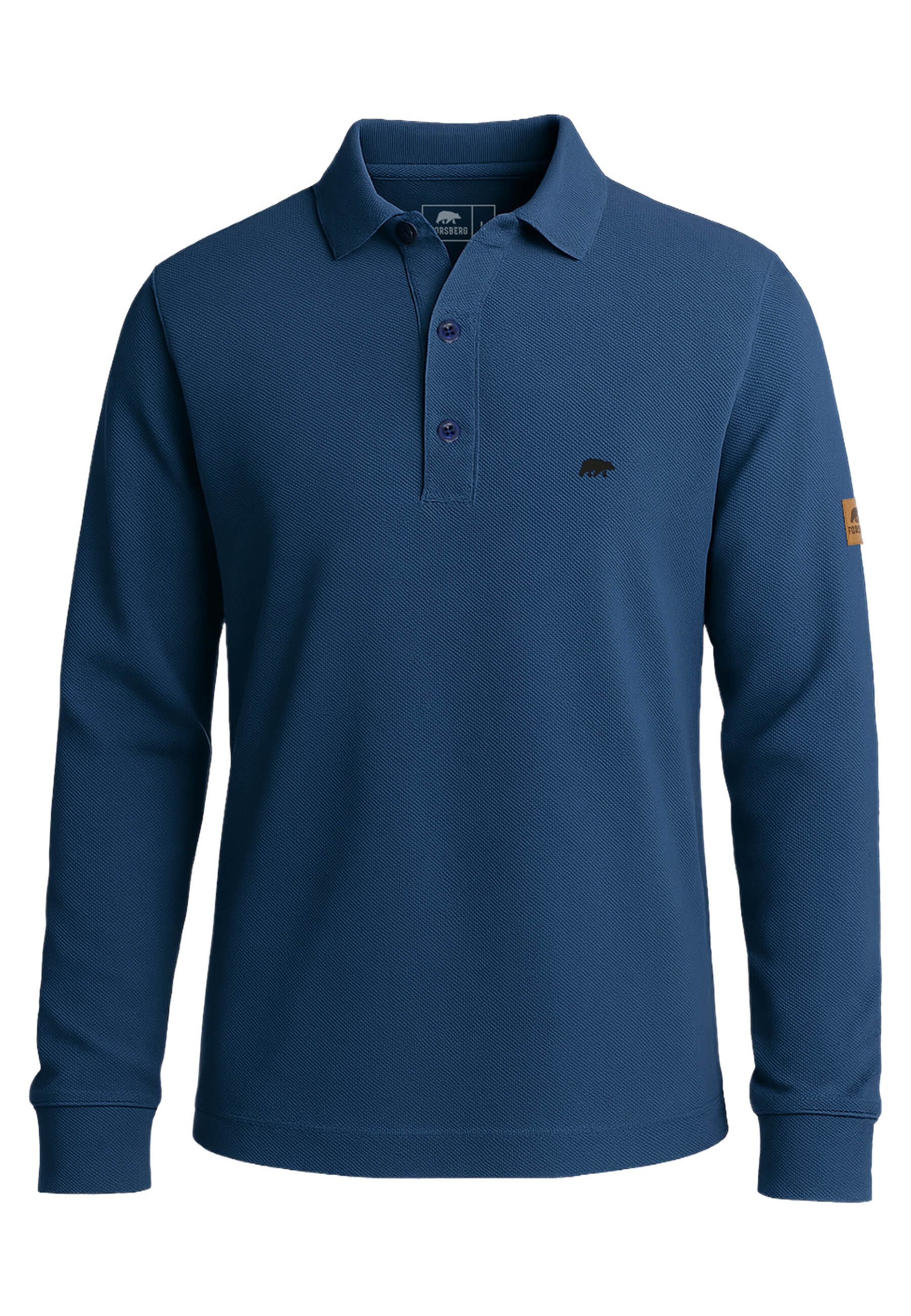 FORSBERG Poloshirt Langarm Poloshirt aus Baumwolle günstig online kaufen
