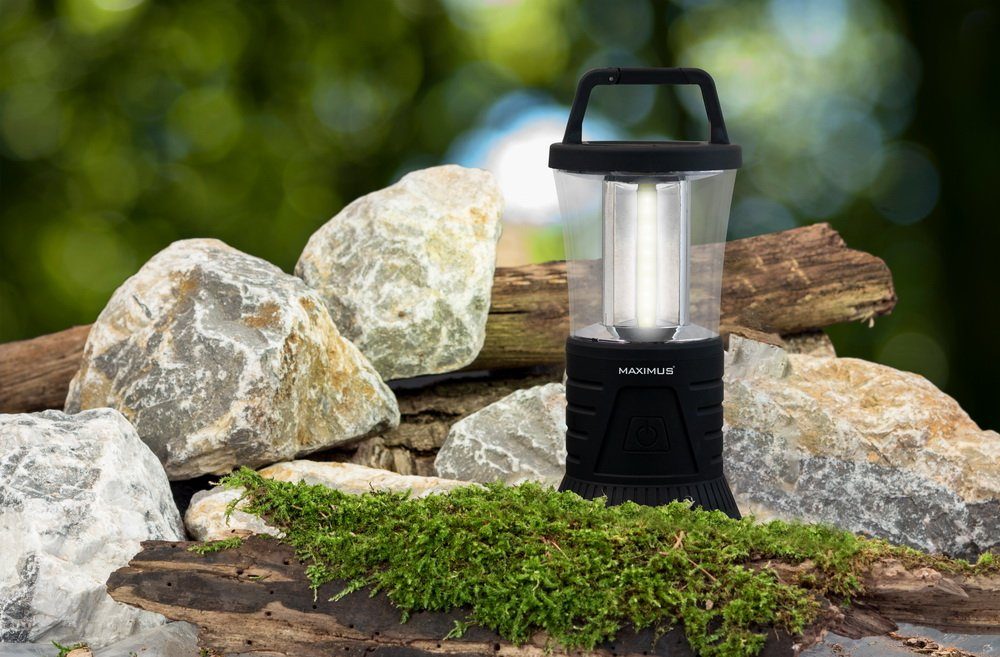 Maximus Laterne Campinglaterne Camping-Lampe 400 lm Campingleuchte Leuchte, mit intergriertem Haken zum Aufhängen